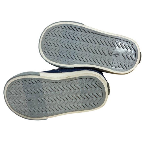 See Kai Run Basics Belmont III Navy Shoes Size 5 Toddler Durable Canvas High Top - Picture 10 of 11